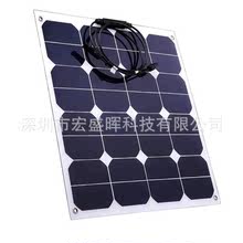 sunpower 50W太陽能電池板 柔性太陽能發電板 太陽能光伏組件