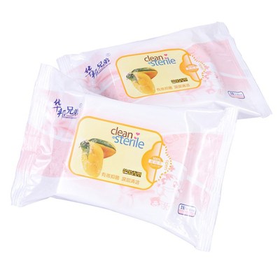 厂家批发华邦兄弟26片芒果香 洁肤湿巾便携式酒店餐饮用品