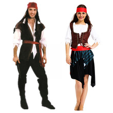 海盜舞會服飾 萬聖節海盜裝華麗海盜索 馬里女海盜舞台表演服