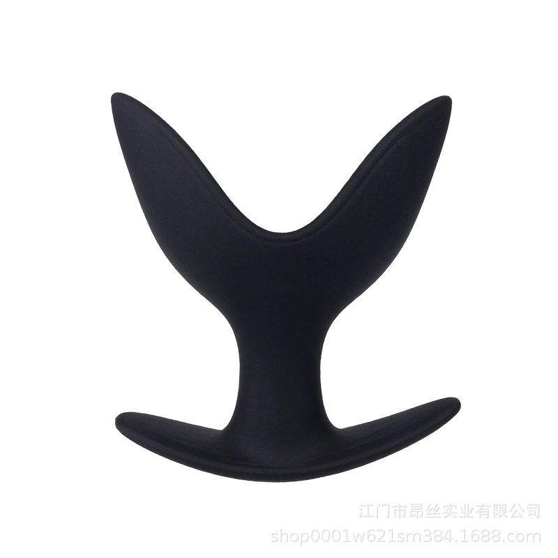 Anal plug silicone V‑shaped dilator, unisex, progressive sizes S–XXL