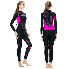 SLINX Women's 3mm Insulated Wetsuit One-piece Dive Suit with Sun Protection and Surfing Suit, Directly from Factory