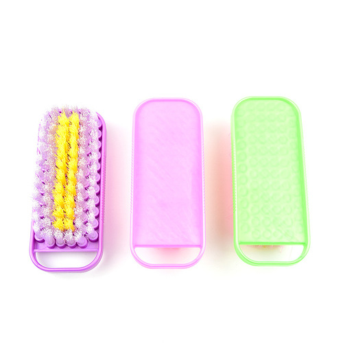 Lightweight and hangable colored bristle laundry brush nylon soft bristle shoe and clothing decontamination cleaning brush plus LOGO808