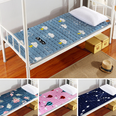 法兰绒床垫学生宿舍单人0.9m床褥子可折叠水洗榻榻米垫子厂家批发|ms