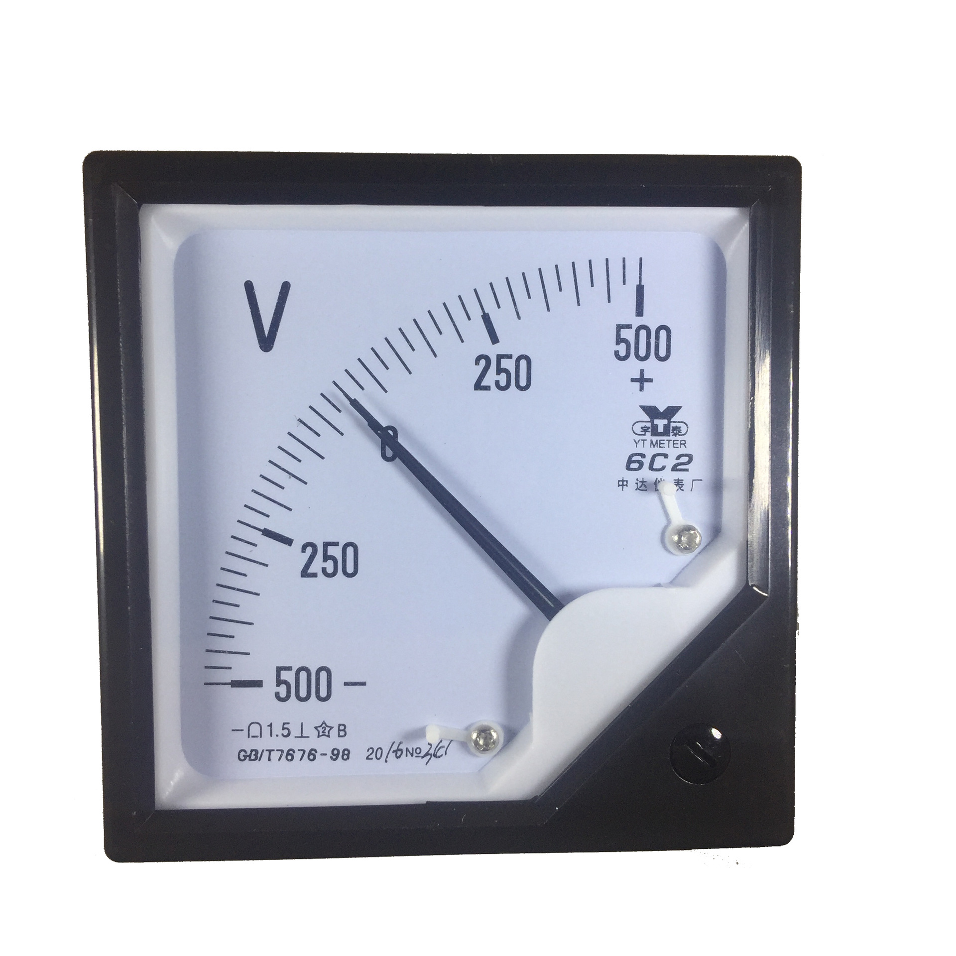 供应6C2 直流电流表电压表 定做正负表转速表宇泰500V  |ms
