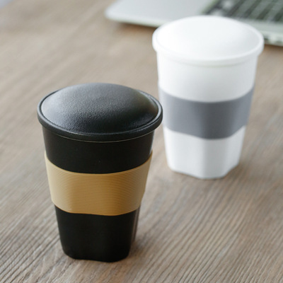 Radius originality ceramics With cover filter personal Office Tea cup household Concentric Cup Customizable logo