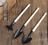 Mini gardening tools, succulent plant gardening three -piece family vegetable planting flower tool tool, small shovel 锹 small rake