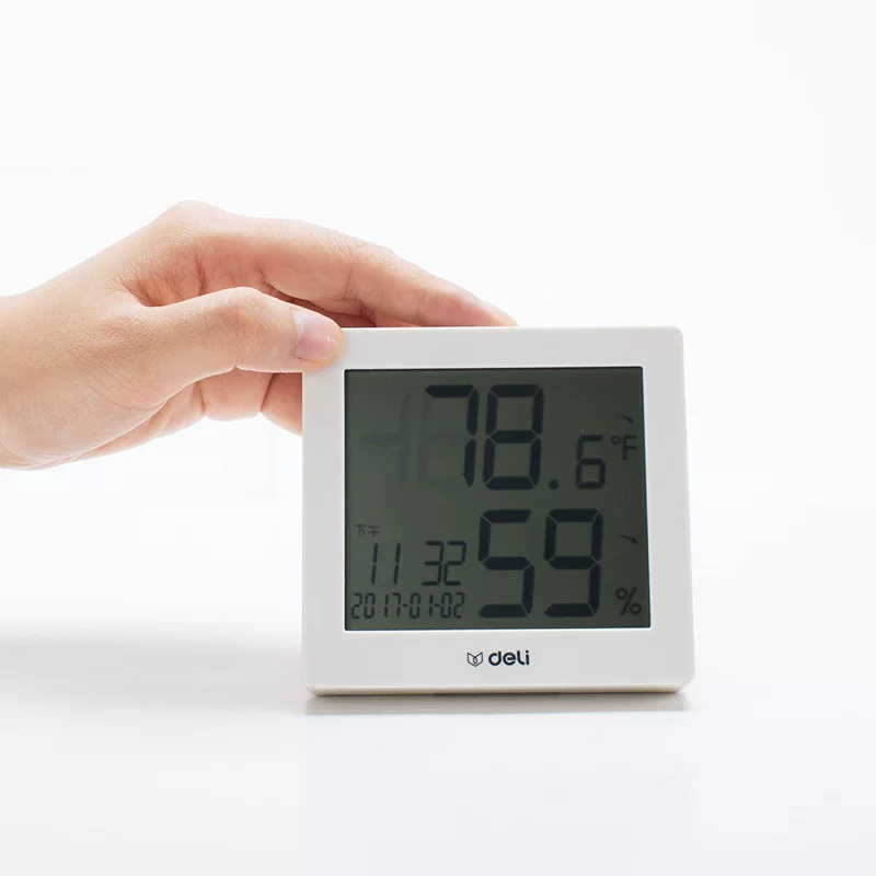 Electronic universal wall thermo hygrometer, simple and elegant design