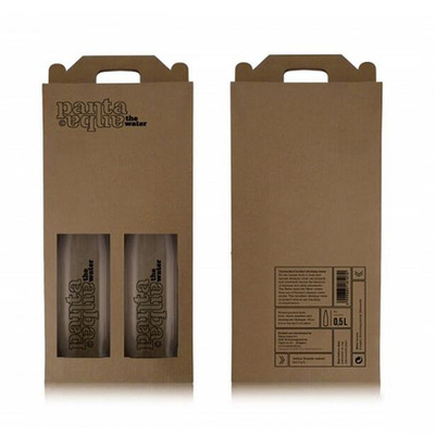 定制精品包裝香槟紅酒瓦楞紙盒子洋酒開窗手提盒logo印刷