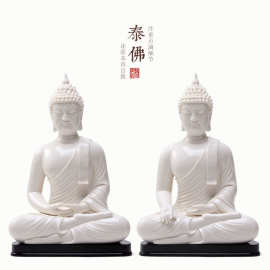本器12吋泰国佛如来佛祖陶佛像瓷雕塑阿弥陀佛工艺品家居饰品摆件
