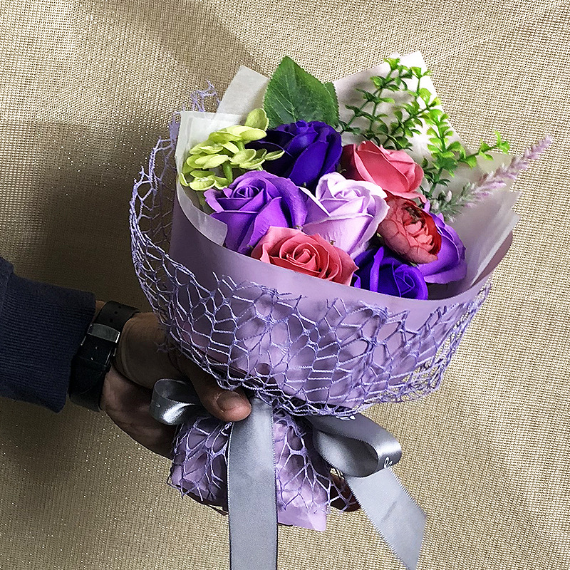 9朵新款手棒手提袋紫5