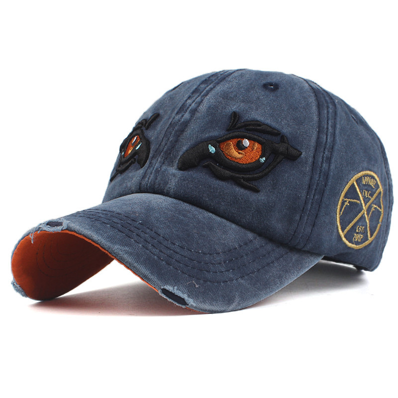 Gorra De Béisbol Lavada Gorro De Algodón Bordado Ojo De Águila display picture 23