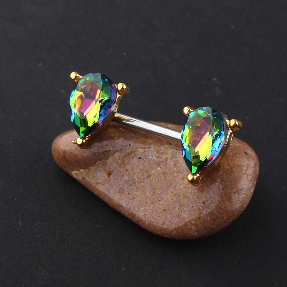 16G labret stud size and finish detail
