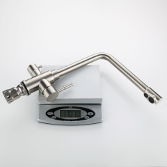 304 stainless steel kitchen water purifier three-in-one faucet hot and cold lead-free brushed sink faucet