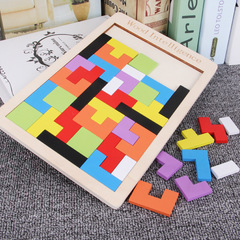 Factory Direct Selling Brain-Teasing Russian Block Children's Early Education Wooden Toys Transformable Baby Puzzle Puzzles Wooden