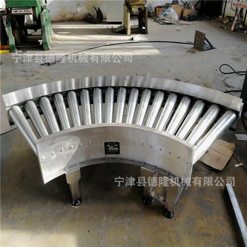 转弯滚筒输送线 转弯机输送机厂家 传送线 物流皮带转弯输送线