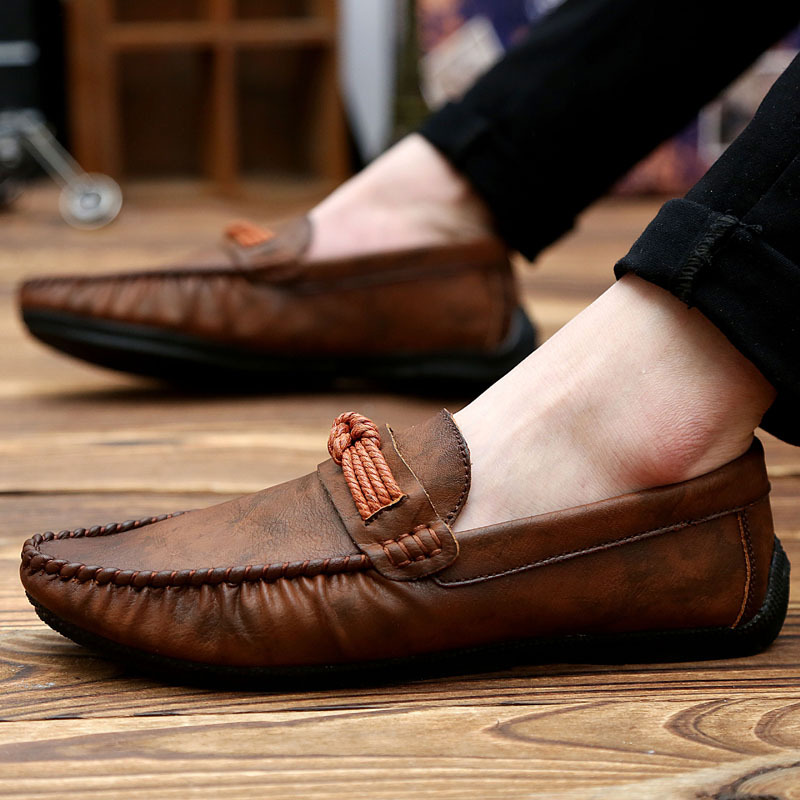 Pu Leather Penny Loafers Casual Shoes 