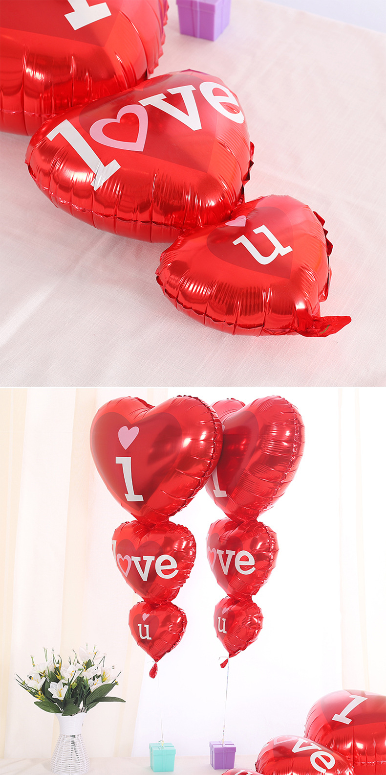 Heart Shape Helium Foil Balloons Big I Love You Balloon