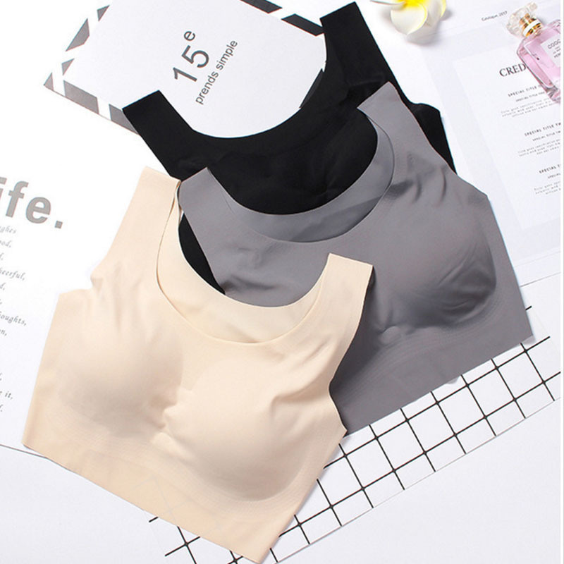 安心壹代二代bras薄款無痕內衣女輕運動背心無鋼圈壹片式睡眠文胸