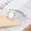 Synthesized jewelry, ring, Korean style, silver 925 sample