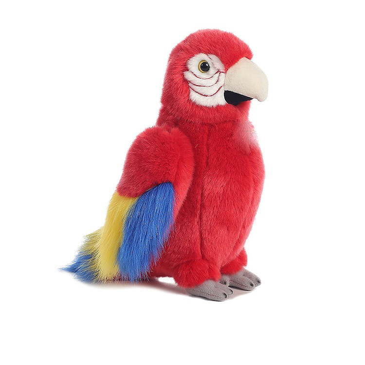 毛絨玩具鹦鹉樣品定制出口玩具金剛鹦鹉公仔寵物玩具可加發聲機芯