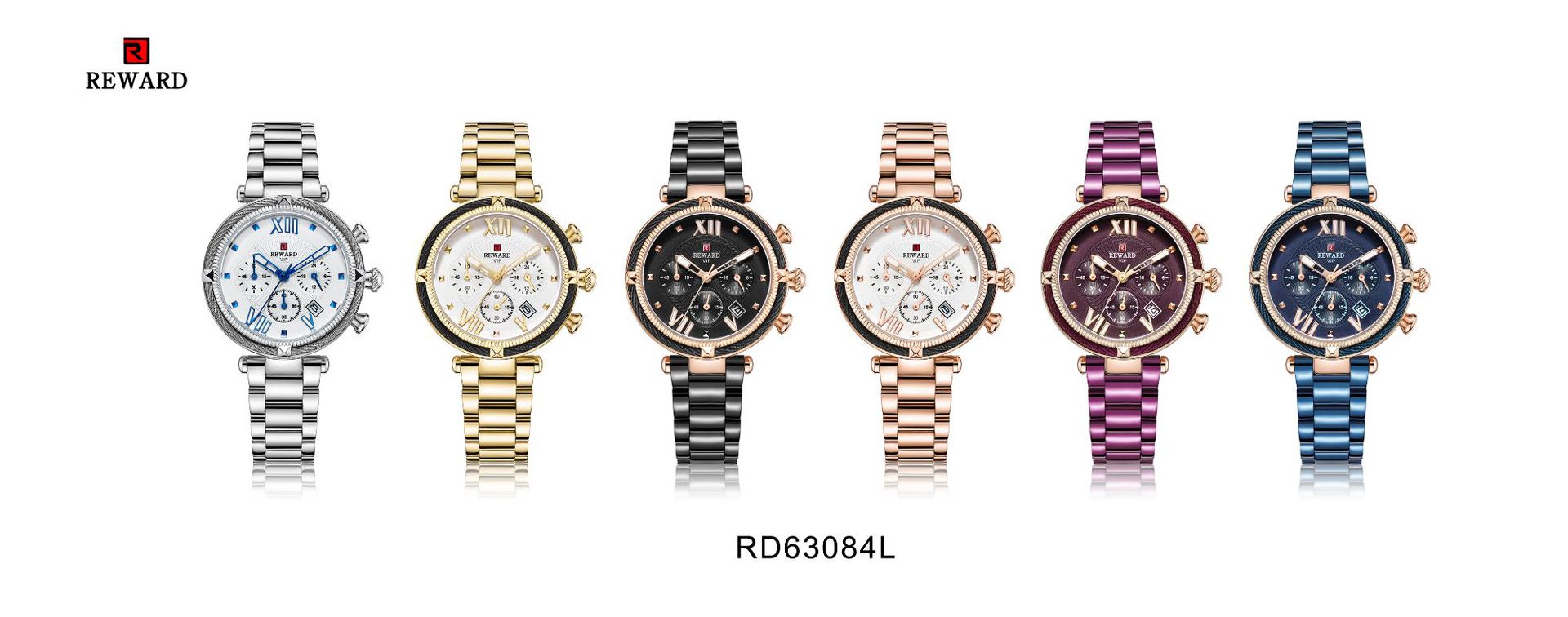 Reloj de cuarzo para mujer impermeable con correa de acero_voghion.com
