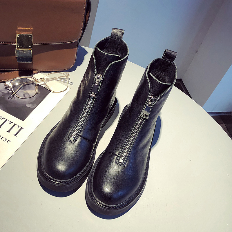 Bottes femme DAFEIOU     en En cuir - Ref 3354753 Image 6