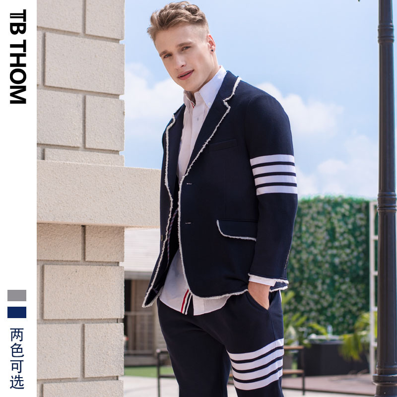 tassels Dyed Trend Chaopai TB THOM man suit man 's suit Spring and autumn season leisure time coat