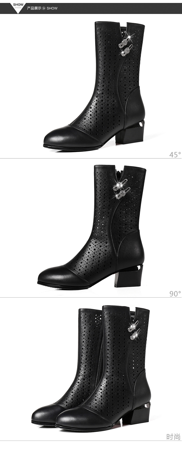 Bottes femme en En cuir - Ref 3355266 Image 15