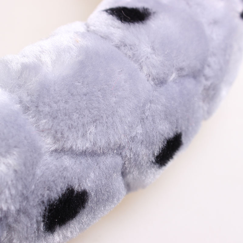 防凍毛絨方向盤套 斑點毛絨水立方毛絨把套 38號方向盤套R-5004