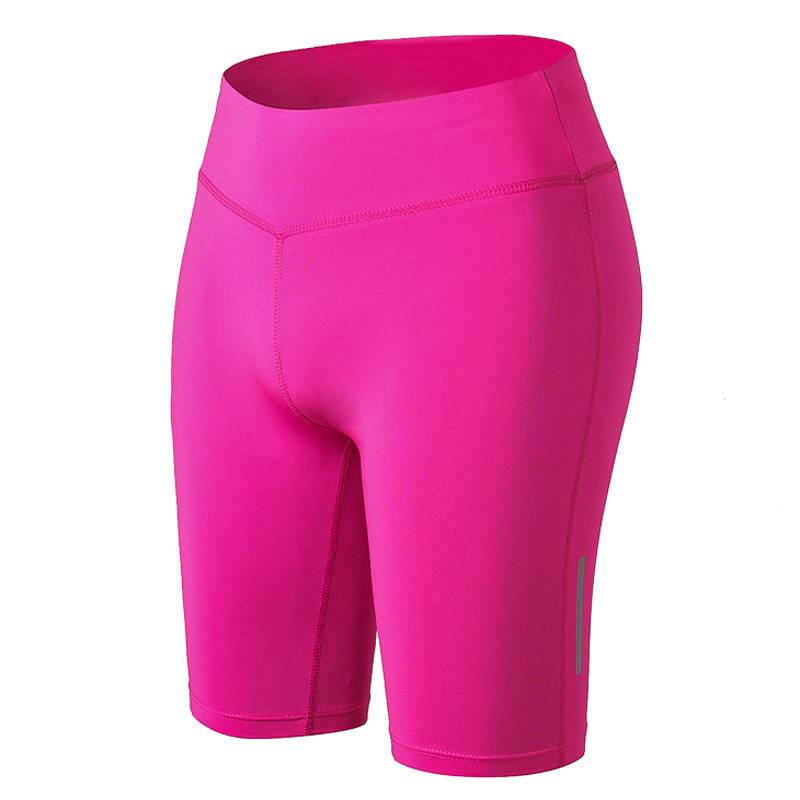 Ladies Fitness Yoga Five-Point Shorts Reflective Strips Night Running Sports Running Quick-Drying Tight