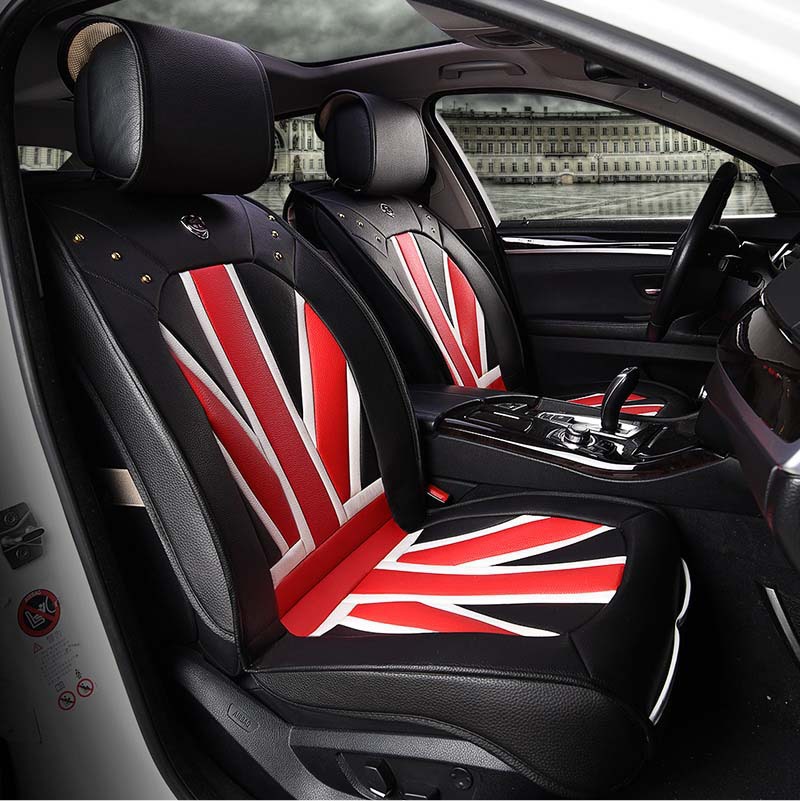米字旗汽車坐墊歐美個性化英倫風可愛時尚四季通用座墊全包圍座套