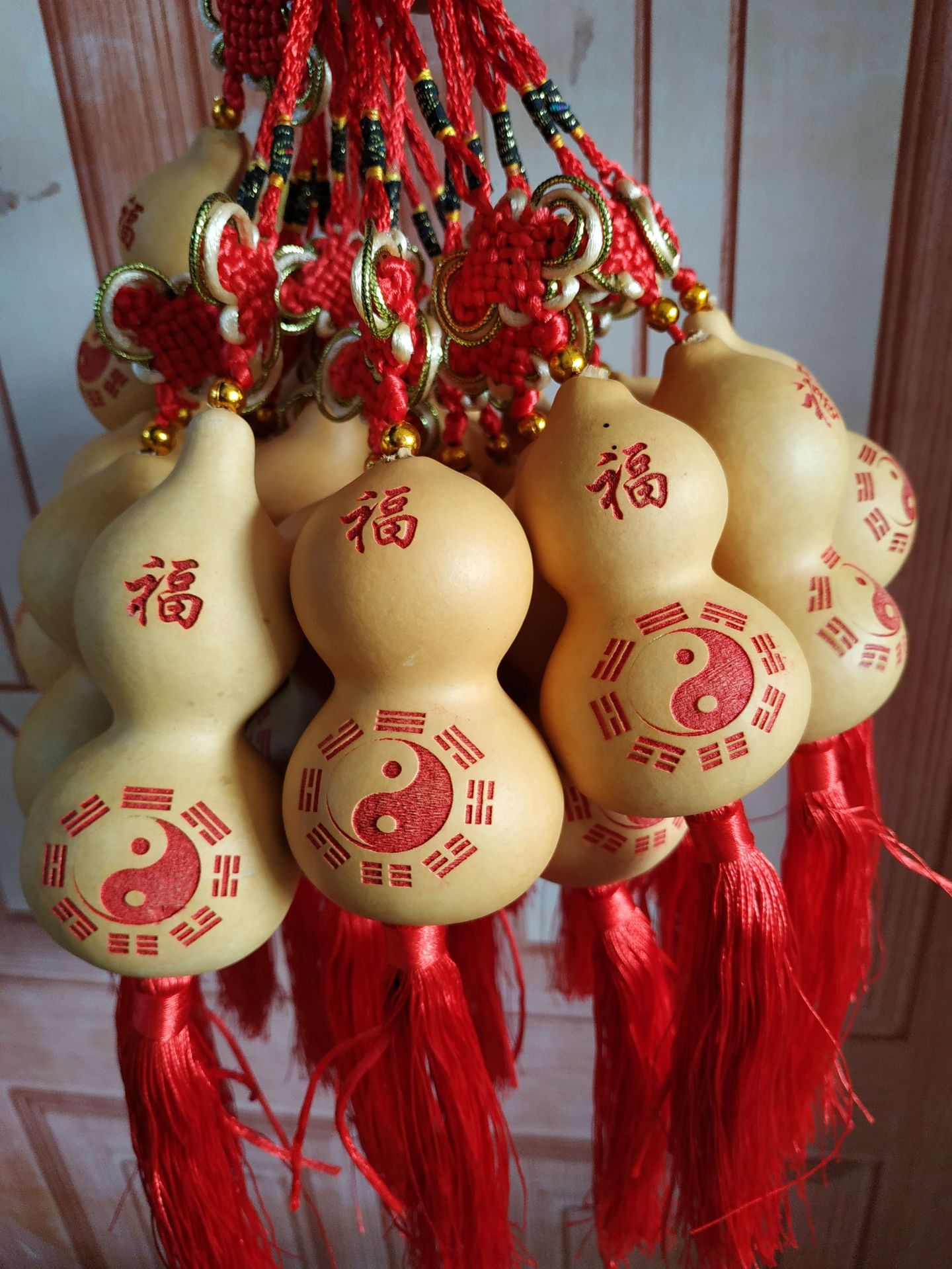 厂家批发天然葫芦小葫芦 激光雕刻白皮葫芦 雕刻八卦葫芦 挂件-阿里巴巴