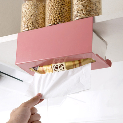 Iron art Japanese Tissue holder cupboard tissue pylons Punch holes kitchen Paper Storage rack tissue 355g