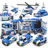 Lego, конструктор, авианосец, игрушка для мальчиков, дорожная полиция, раннее развитие, «сделай сам»