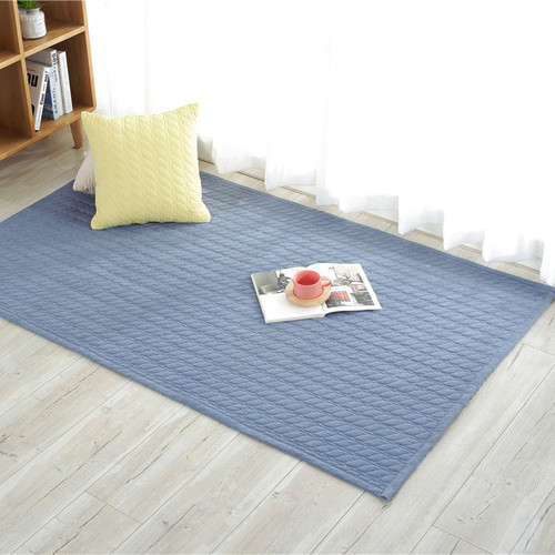Pastoral quilted yarn-dyed cotton floor mat, fabric seat cushion, non-slip floor mat, bay window mat, nap mat, children's play mat