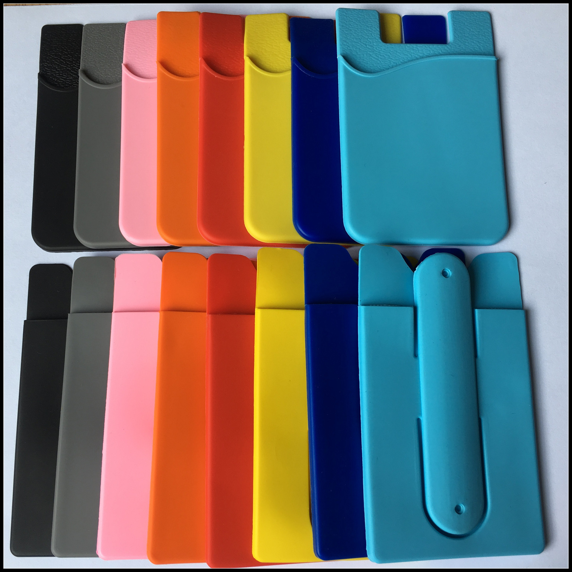 硅胶手机卡套  硅胶手机支架 背胶手机贴 卡套手机支架