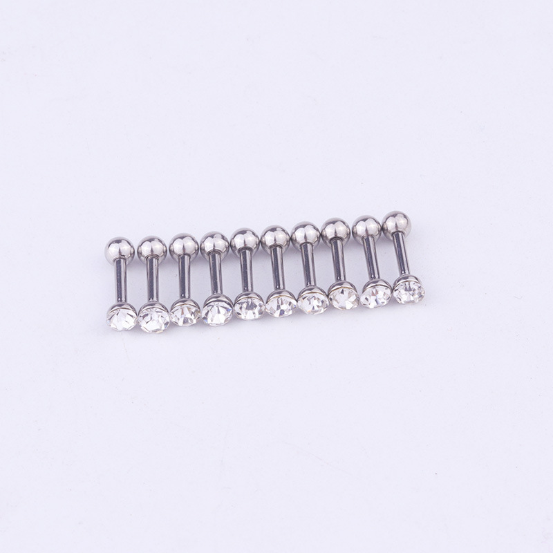 Ear Cartilage Rings & Studs Fashion Geometric 316 Stainless Steel  Diamond display picture 4