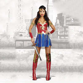 万圣节欧美动漫超级英雄角色扮演服 性感美国队长舞台演出服