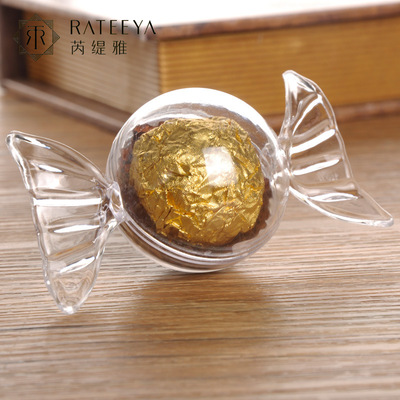 跨境创意喜糖盒透明塑料糖果盒BABY满月结婚喜糖礼盒子包装|ms