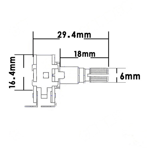 MN25K MN250K MN500K guitar bass double balance selection potentiometer double layer volume color knob