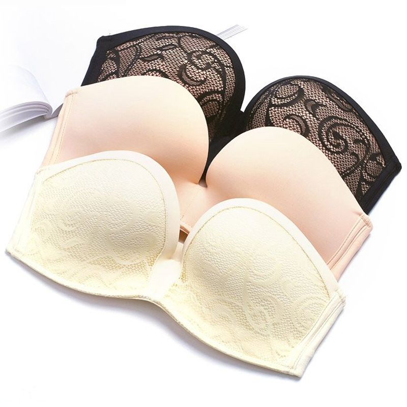 Miracle Shoulder strap Bras Underwear non-slip Invisible chest paste Thin section Wireless Gather undergarment covering the chest and abdomen Anti emptied Wrap chest