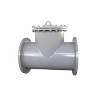 T型直通法兰连接式过滤器 碳钢直通法兰连接式过滤器