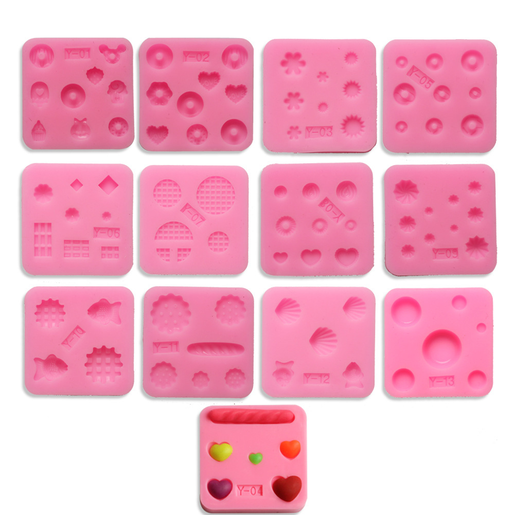 Thirteen liquid silicone cake biscuit mold shells shells shell love…