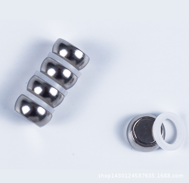 不锈钢金属强力磁吸 钕铁硼平面磁钉磁粒 白板强力磁铁D12 15 17