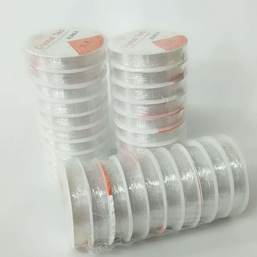 白色小卷水晶线