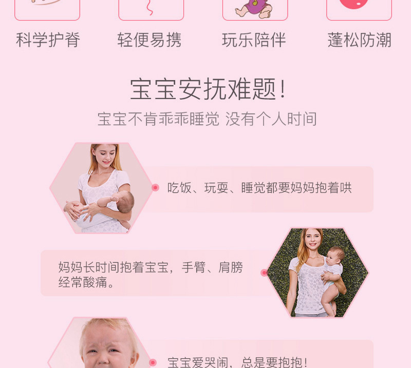 婴儿摇床电动摇椅儿童床摇篮床宝宝安抚躺椅宝宝安抚椅工厂直销 详情图14