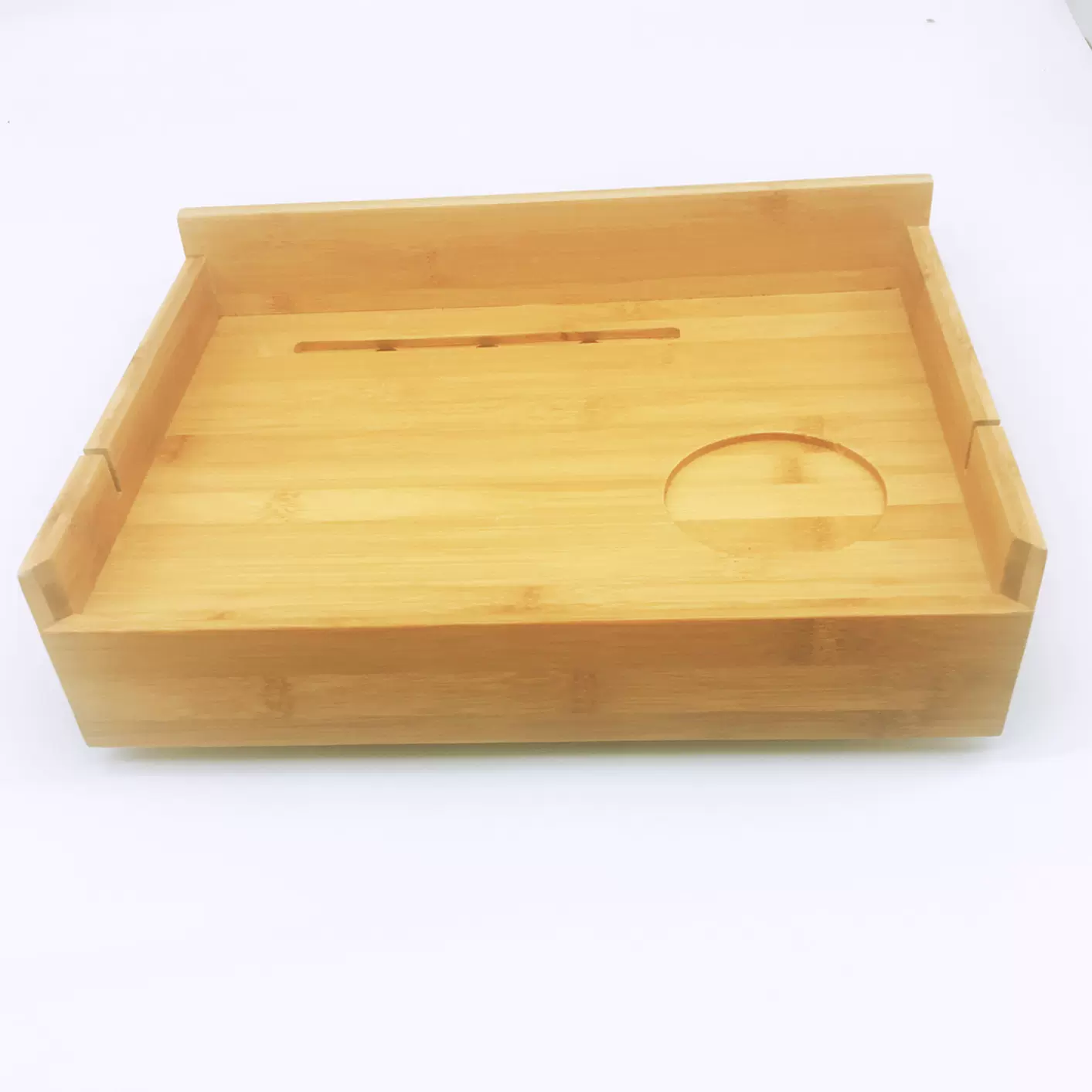 采购跨镜现货竹木制儿童床头柜杂物摆放小桌子竹制床边收纳置物架