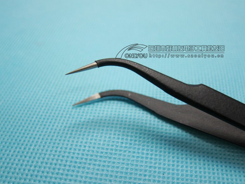 Pinzas brillantes ESD-10 11 12 13 14 15 16 17 pinzas antiestáticas de acero inoxidable engrosadas y endurecidas