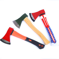 Manufacturer Supplies 600g Woodworking Firefighting Hiking Axe, Outdoor 613 Steel Axe, Garden Chopping Axe with Plastic Handle