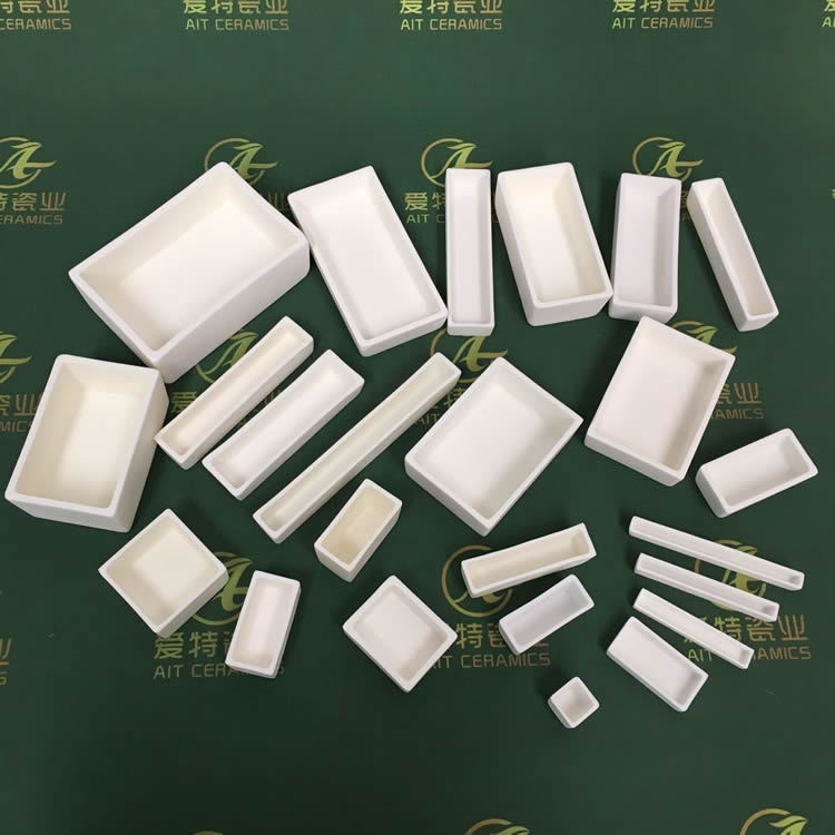 各型号矩形刚玉舟 长方形刚玉舟 刚玉坩埚 99氧化铝平底刚玉舟-阿里巴巴